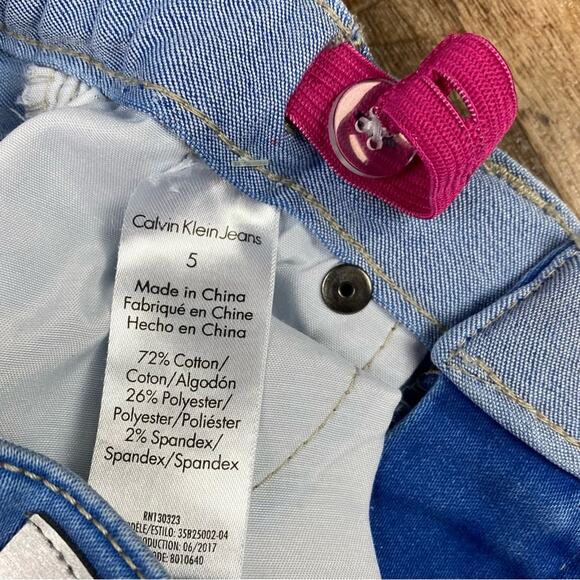 Calvin Klein Ultimate Skinny Jeans Size 5 Toddler Adjustable Waist - Picture 5 of 6